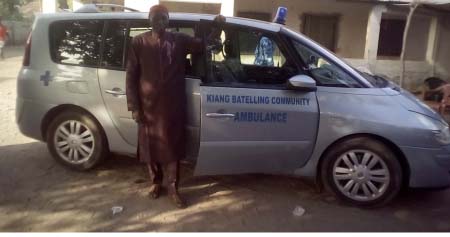 Kiang Batelling gets New Ambulance