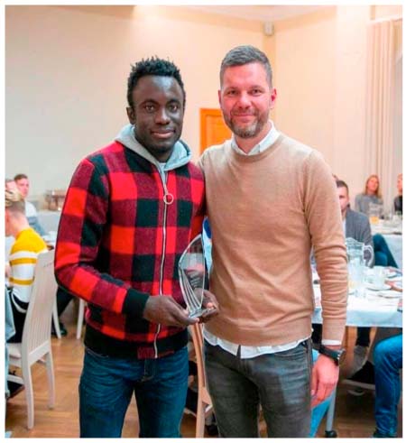 Muhammed Sanneh bags Paide Players Player of the Year award