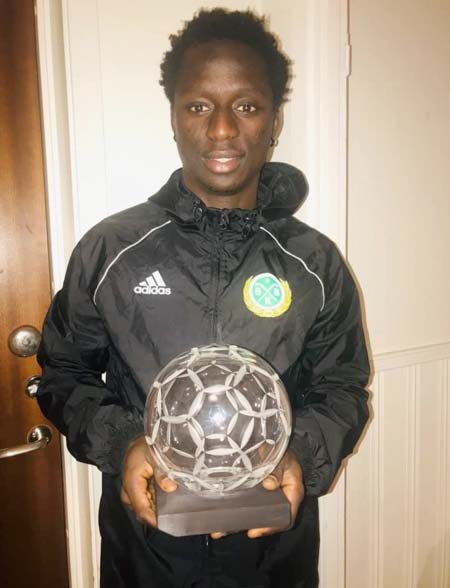 Raymond Mendy wins Swedish  4th Division player of the sea son