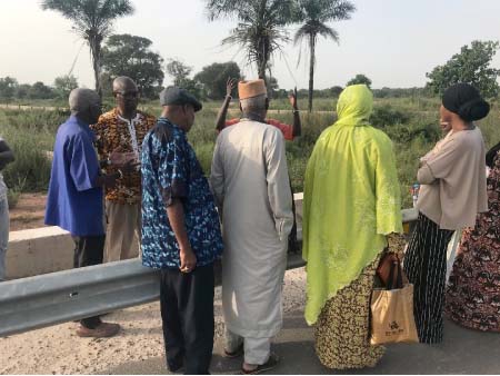 TRRC Commissioners and staff visit scene of Koro’s burning