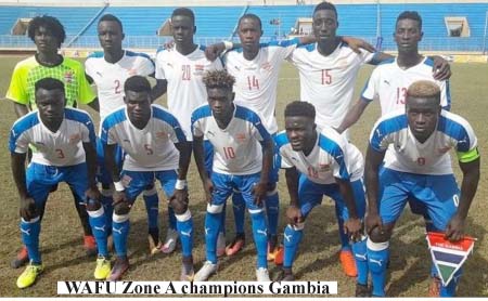 WAFU Zone A U-20 tourney: Gambia in sturdy group