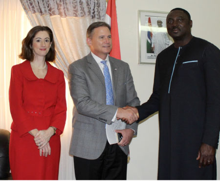Foreign Affairs Minister Dr. Tangara meets U.S. ambassador
