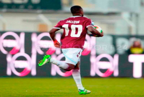 Lamin Jallow scores in Salernitana defeat against Spezia