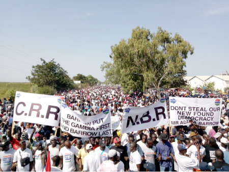 Thousands protest, demand Barrow’s resignation
