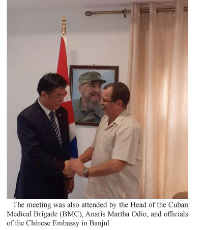 Ambassador of China and Cuba agree to strengthen bilateral relations, with Gambia