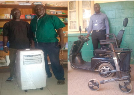 EFSTH, CSCCTS boosted with motor wheelchair and Crutches 
