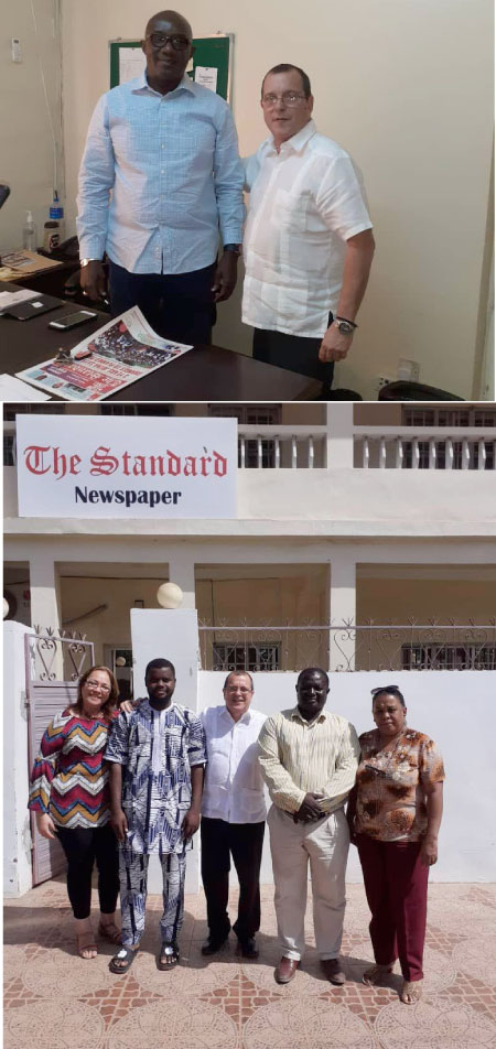 Cuban Ambassador visits Gambian newspaper headquarters The Standard