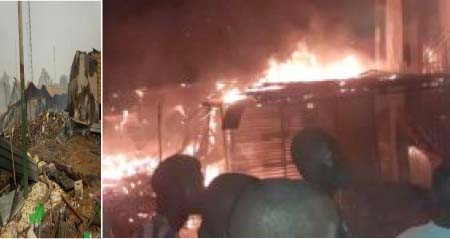 300 stalls perish in Basse Market inferno, 7 arrested for looting