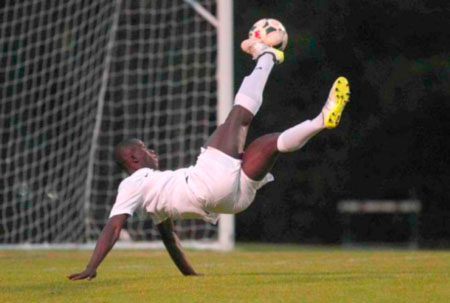 Bubacarr Jobe scores in Mjallby win against Karlskrona