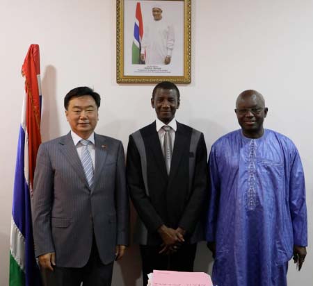 Chinese ambassador meets Badara Joof on safeguarding health of Gambian students in China