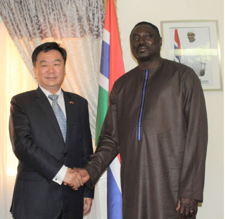 Dr. Tangara holds audience with Chinese ambassador