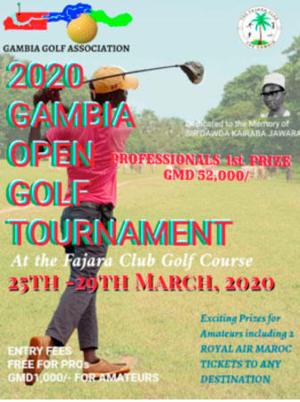 Gambia Open golf tournament set for next month