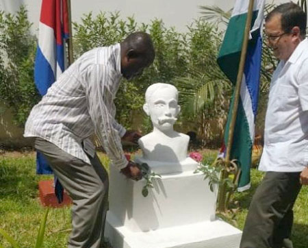 Gambian deputy pays tribute to José Martí, and highlights Cuba’s help in health