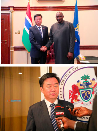 Ambassador Ma Jianchun briefed H.E. Adama Barrow on progress of containing the novel coronavirus pneumonia (2019-nCoV)