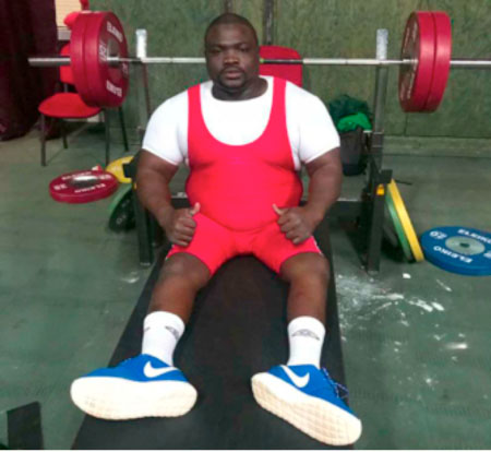 Gambian Para Power-lifter Gamo sets personal best record
