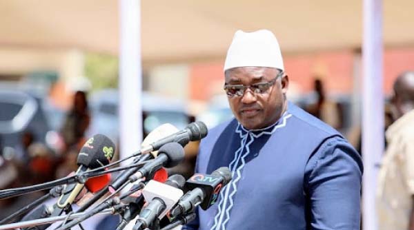 Gambia closes airspace and land borders