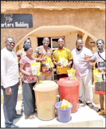 Sabally Donates Sanitary Gear in Support of the Disabled