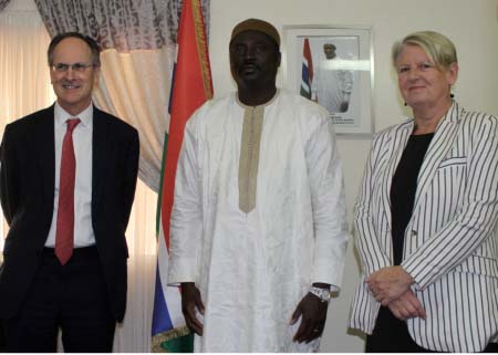 Foreign Minister Tangara receives UK’s envoy to the Commonwealth