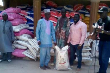 Ginkon Foundation donates 600 bags of rice to Gambians