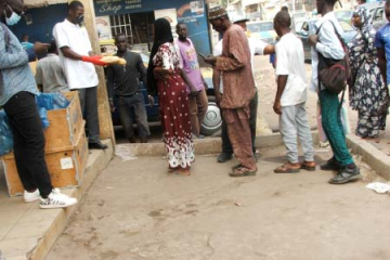 Karmic Angels, Sir Farimang Singhateh Foundation give free bread