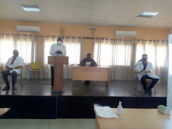 SMAHS trains regional health workers on sanitizer production