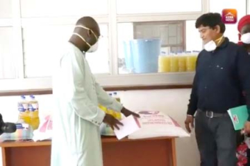 Steel Gambia Ltd donates 500 sets of food packages to GNF-Covid-19