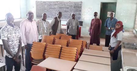 Yepafrica donates 57 chairs, 70 tables to Brikama Upper and Senior Secondary School